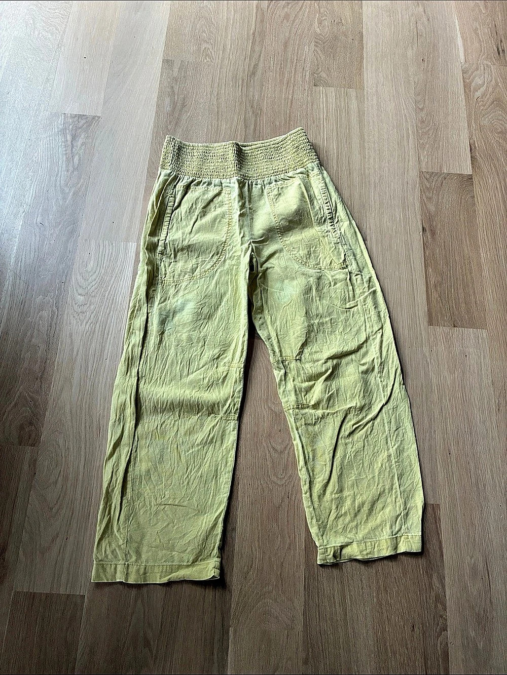Pilgrim linen Wide Leg Pants in Yellow Size XS